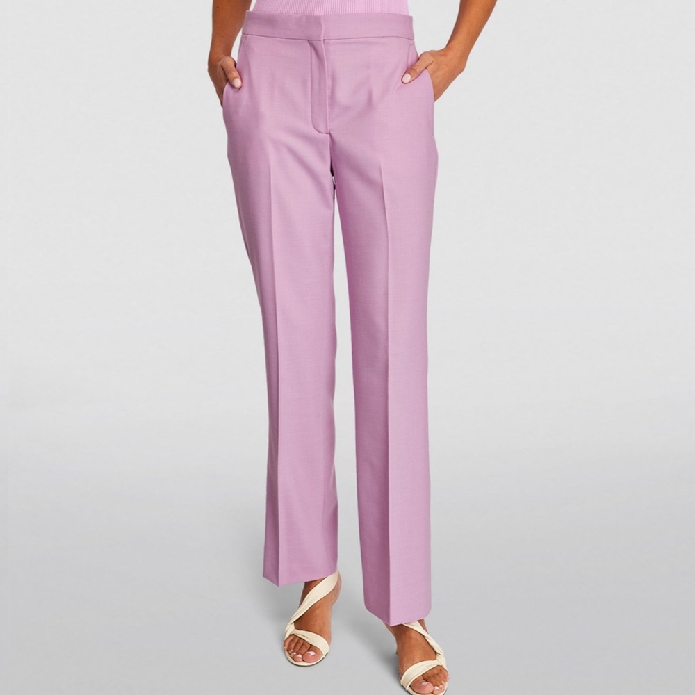 NWT! Solid Straight Leg Classic Pants in Pink